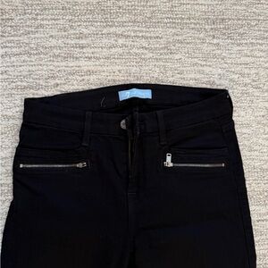 7 For All Mankind Dark Denim Jeans with Zipper Accents